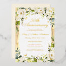 Search for golden wedding anniversary invitations Floral