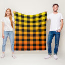 Search for black and orange blankets Plaid