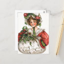 Search for vintage christmas lady postcards Festive