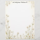 Search for wildflower stationery paper Boho