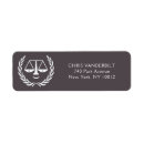 Search for law school return address labels Lawyer