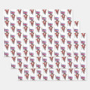 Search for patriotic christmas wrapping paper Santa