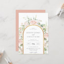 Search for floral arch wedding invitations Blush pink