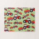 Search for red truck puzzles Farm
