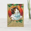 Search for retro cat christmas cards Winter