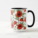 Search for green white red mugs Flower
