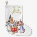 Search for rabbit with a christmas stockings For kids