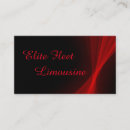 Search for black limousine business cards Transportation