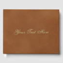 Search for leather guest books Brown