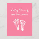 Search for baby footprints invitations Simple
