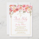 Search for pink first communion invitations Rose