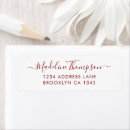 Search for burgandy return address labels Trendy