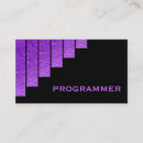Search for programmer business cards Elegant