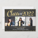 Search for gold glitter graduation invitations High school