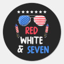Search for ring bell stickers Red white and blue