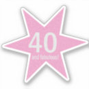 Search for 40 and fabulous stickers Pink