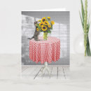 Search for cat and sunflowers cards Kitty