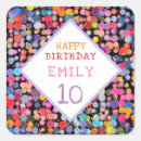 Search for art birthday party stickers Girl