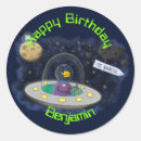 Search for funny cartoon alien stickers Spaceship