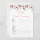 Search for word scramble game invitations Calligraphy