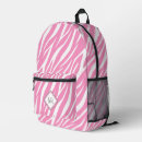Search for zebra and pink bags Girl