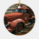 Search for fire christmas tree decorations Red fire truck