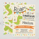 Search for roar birthday invitations Dinosaur