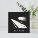 Search for piano keys invitations Ivory