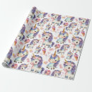 Search for unicorn wrapping paper Baby girl