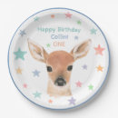Search for woodland animals plates Watercolor