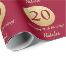 Search for gold and red wrapping paper Happy birthday