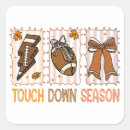 Search for vintage football stickers Touchdown