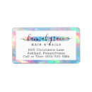 Search for salon return address labels Makeup artist
