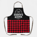 Search for vintage rustic aprons Plaid