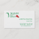 Search for vegan business cards Healthy