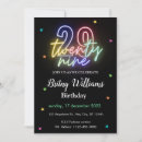 Search for neon lights invitations Rainbow