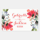 Search for red watercolor flowers stickers Poppy