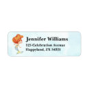 Search for 3rd birthday return address labels Girl