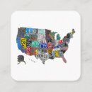 Search for states business cards Map
