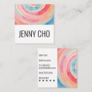 Search for watercolor business cards Girly