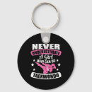 Search for taekwondo key rings Black belt