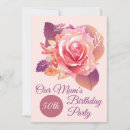 Search for dusty pink birthday invitations Roses