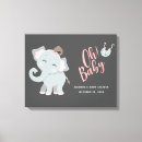 Search for pink and gray elephant nursery art Grey