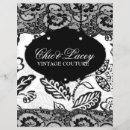 Search for vintage floral flyers Black