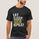 Search for eat sleep code tshirts Software development