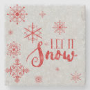 Search for winter designs coasters Red