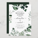 Search for foliage rehearsal dinner invitations Elegant