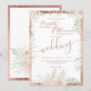 Search for pink floral border wedding invitations Pink and green