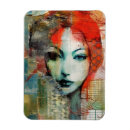 Search for mixed media magnets Woman