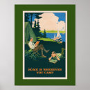 Search for vintage camping posters Vacation